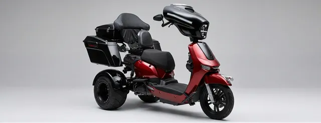 Un scooter de movilidad For Motion con adaptaciones